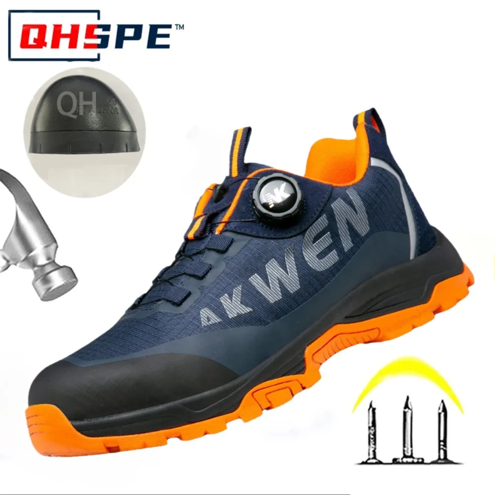 Labor Protection Shoes Anti Smashing AntiStabbingAnti Slip Protection Steel ToeShoes Wear-resistantShoes Men's Safety Work Shoes