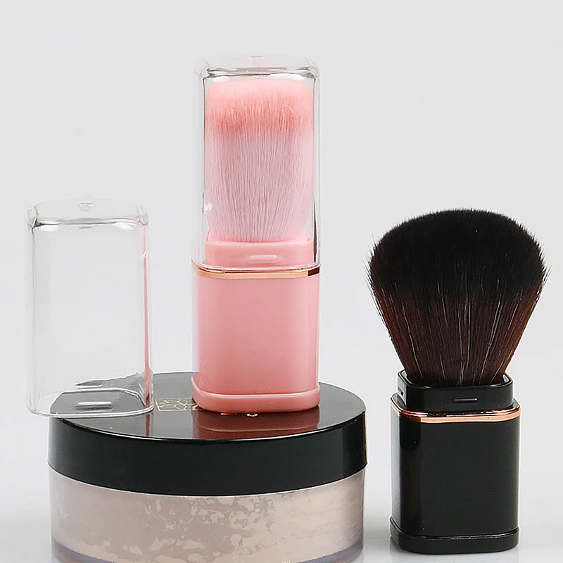 Z. Retractable Cosmetic Brush Mini Portable Face Powder Powder Blusher Highlight Brush Fiber Hair Brush