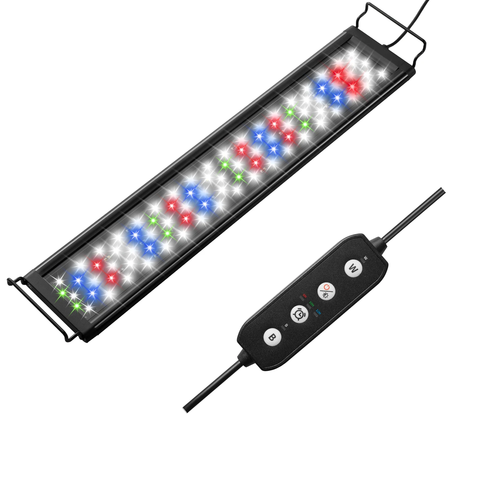 75-90CM Fish Tank Dimmable Iighting LED light Aquarium Plant Growth Iight With Timer And Power-off Memory Function 100-240V IP65