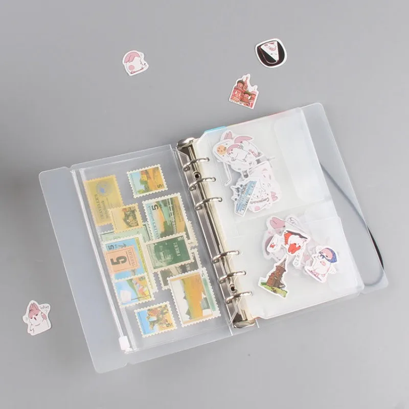 Matte 6 Ring Loose Leaf Binder for A5 A6 A7 Budget Planning Office Home Document Organizer Multi functional Notebook Binder