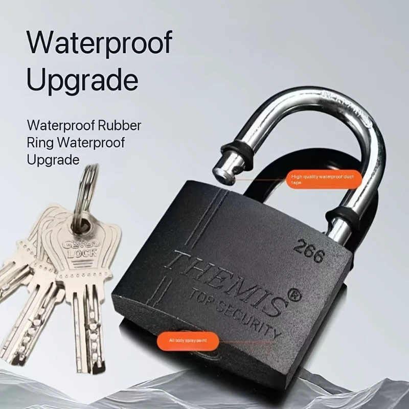 Heavy Duty Padlocks With Keys Security Lock For Sheds Lockers Fences Garages Anti-Theft Waterproof Anti Rust Gate Lock Hardware