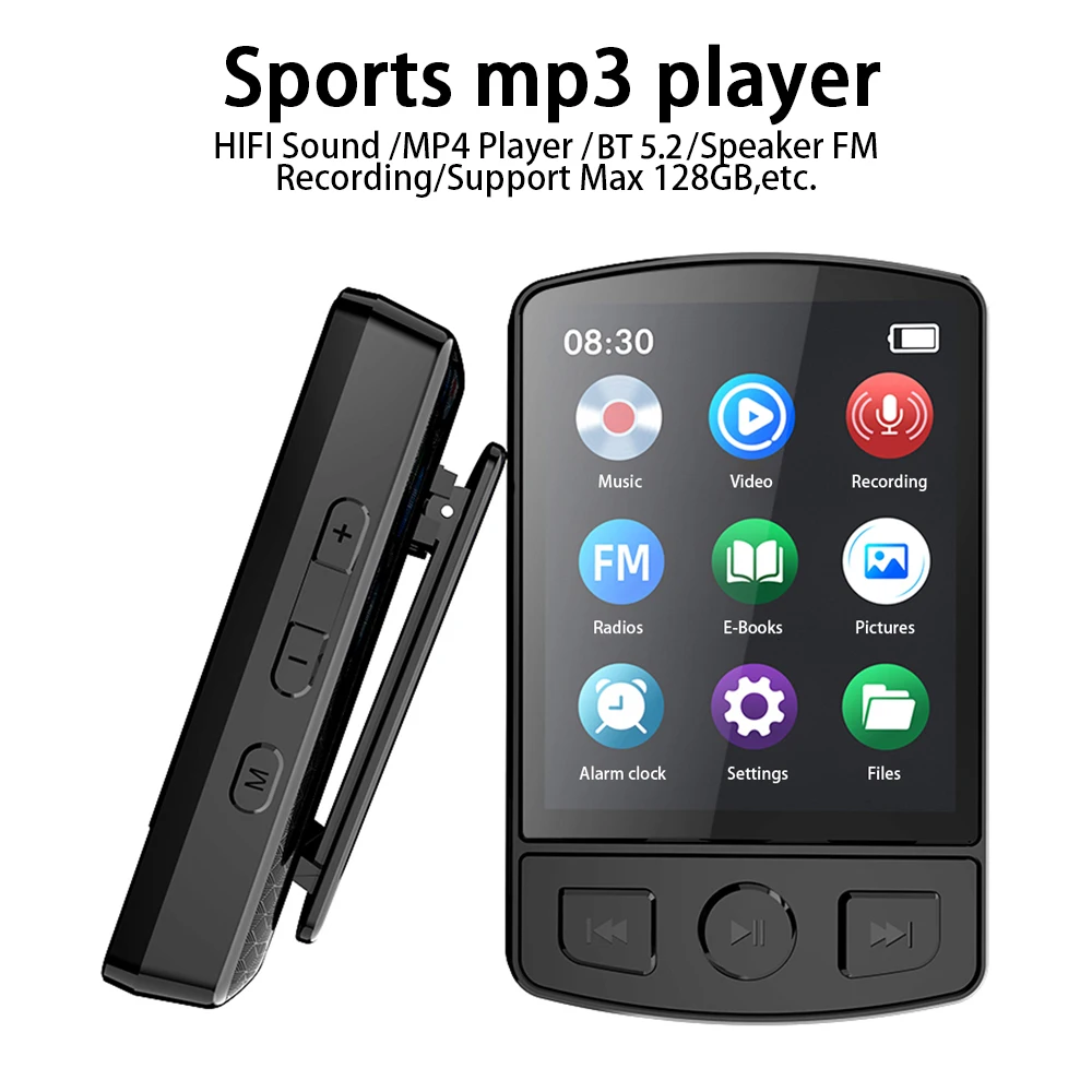 New MP3 Player Clip Mini Walkman Student Portable Sport Music Player MP4 Player With FM Radio Speaker E-Book Recorder Mp3 плееры