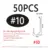 50PCS Size 10