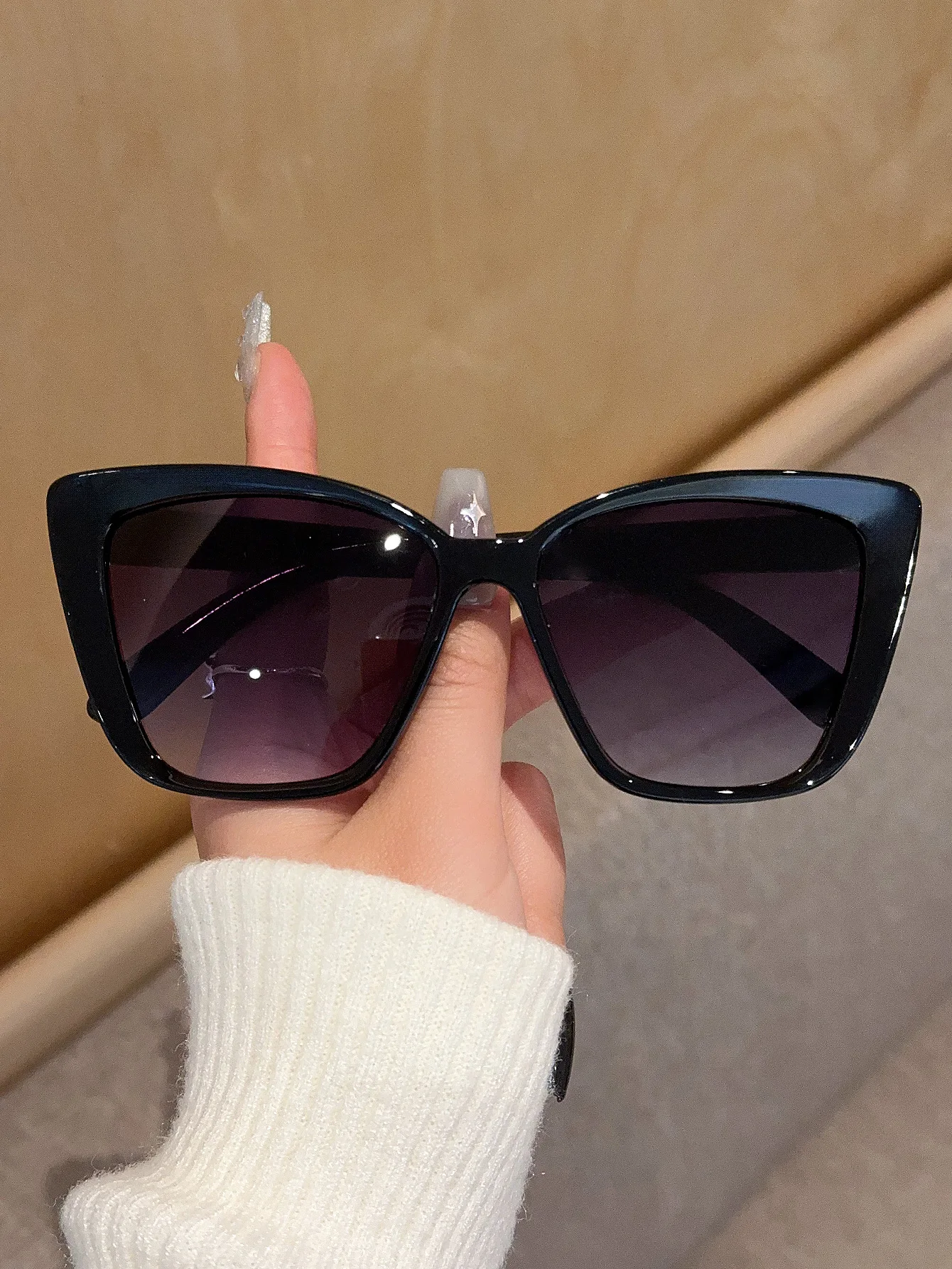 Trendy Cat Eye Sunglasses for Women Retro Square Sun Glasses New UV400 Protection Eyewear Summer Fashion Shades