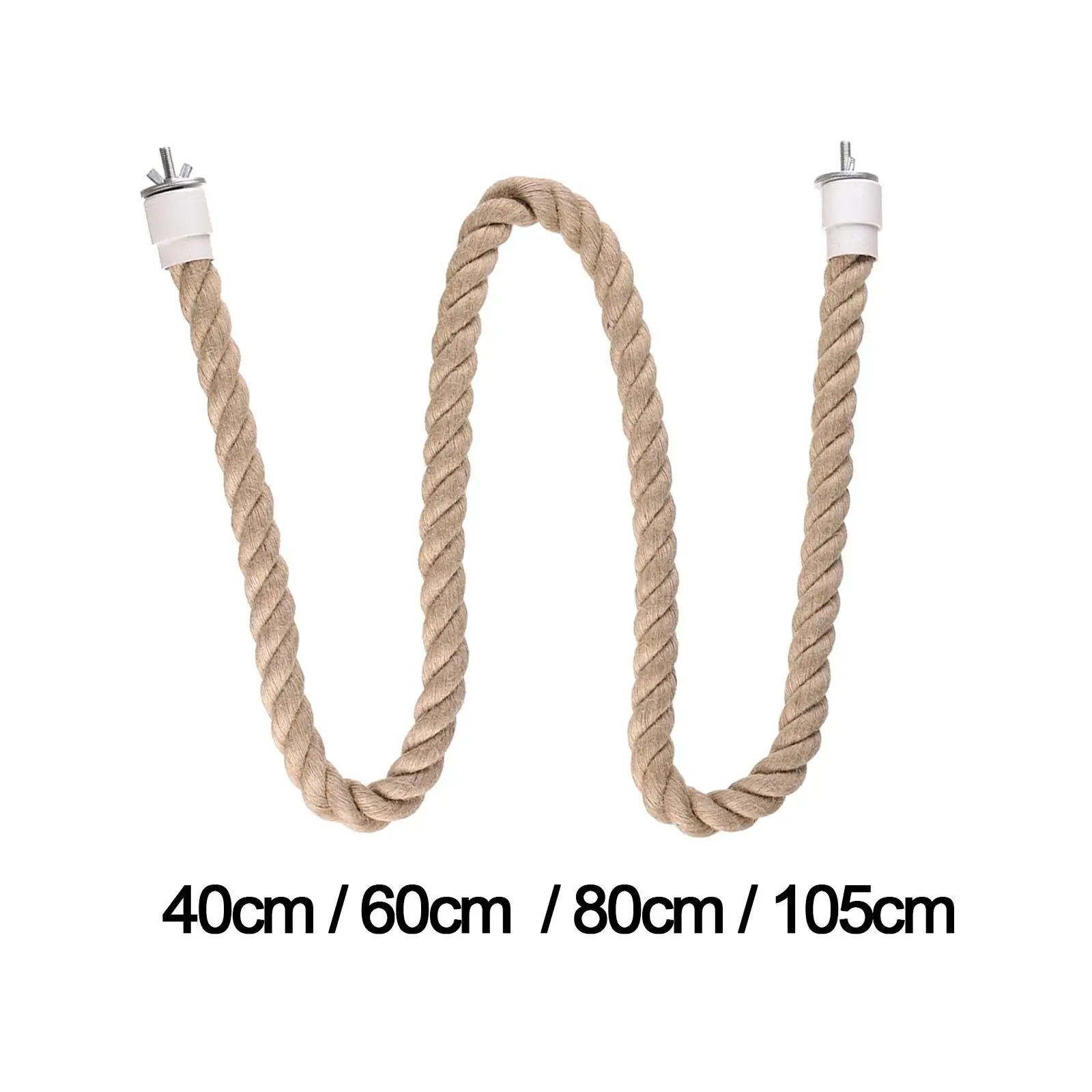 Parrot Rope Parrot Cage Toy Bird Perch Stand Bird Parrot Chewing Toy for Parakeet Conures Cockatiels Budgie Primary Color