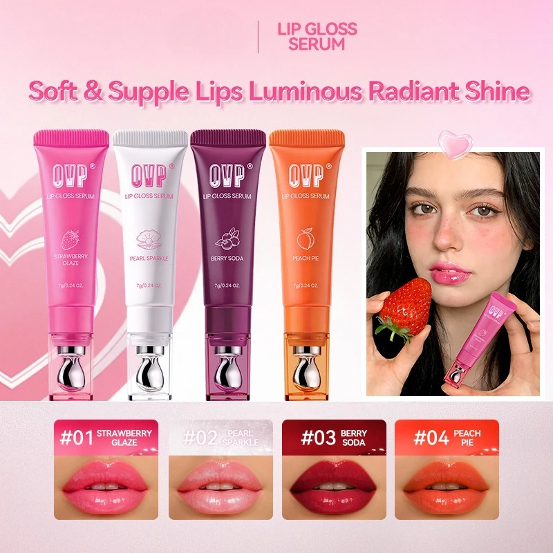 Fruit-flavored Enhancing Complexion Lip Serum, Hydrates and Moisturizes, Does Not Stick To The Cup, Convenient for Daily Use