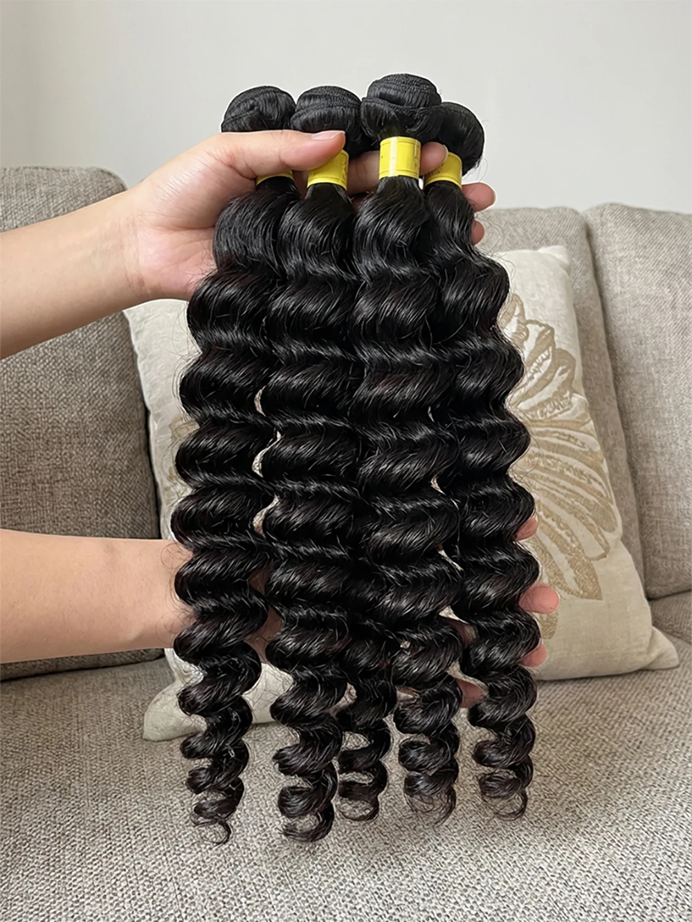 MSMV 12A Loose Wave Human Hair Bundles Raw Virgin Unprocessed Human Hair Brazilian Loose Deep Wave Human Hair Bundles Extensions
