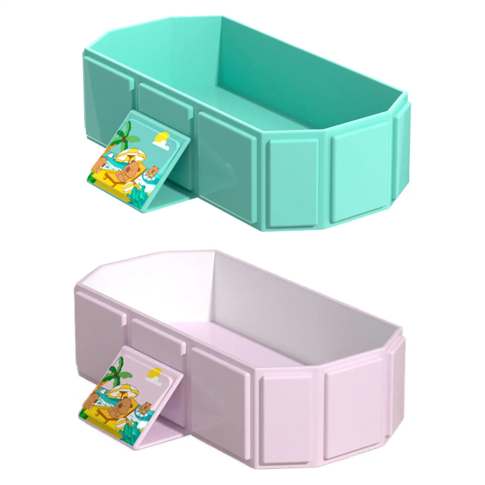 Foldable Bathtub for Kids Folding Shower Tub for Toddler Sitting Reclining Basin Anti-Slip Bucket for 0 to8 Years Old Boys Girls