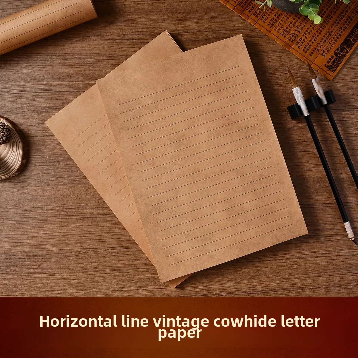 Vintage A4 Cow Leather Paper High-end Artistic Handwritten Letter Paper Romantic Love Letter Envelope Stationery