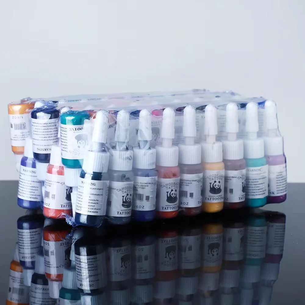 6/8/10 color ，Professional tattoo ink set, tattoo consumables, long lasting, painting, body art supplies
