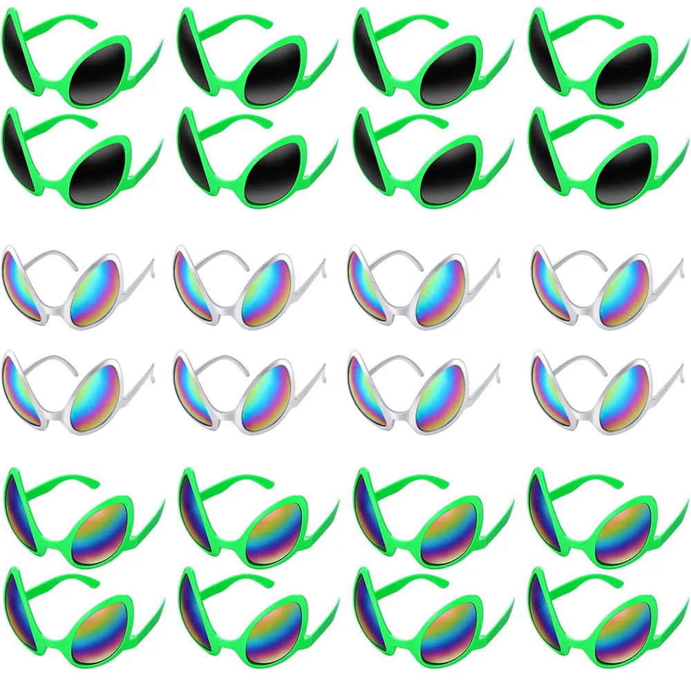 Alien Glasses with Lenses Funny Alien Sunglasses for Cosplay Costume Accessories Carnival Mardi Gras Party Favor