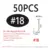 50PCS Size 18