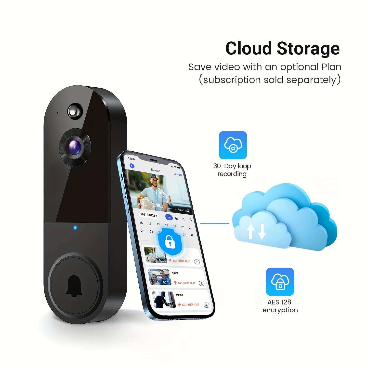 Outdoor Wireless Doorbell Camera Wifi 2-way Intercom Video Motion Detection Smart Home Remote Control Digital Door Peepholes