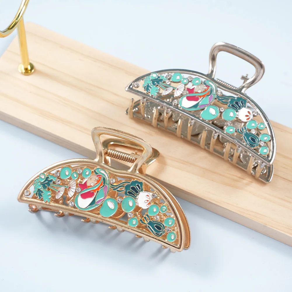 10CM Fashion Cute Creative Cartoon Hair Claw Alloy Metal Hair Claws Japanese Fashion Claw Clip Hair Accessories for Women Girls