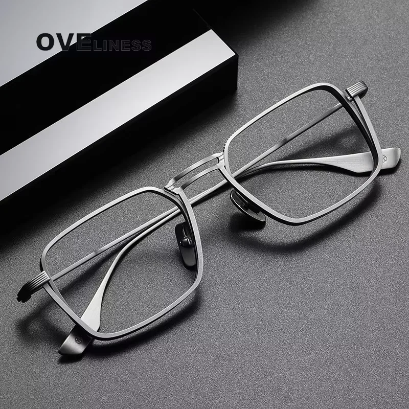 Fashion Pure Titanium Glasses Frame Men Women Brand Design Ultralight eyeglasses frames High Quality eyewear male spectacles
