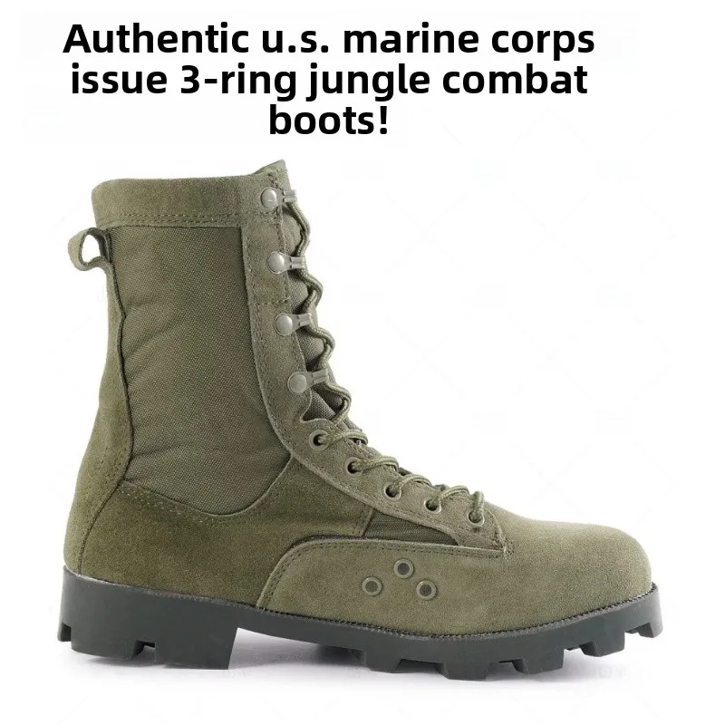 High-Tech Tactical Boots Men's High-Top Wear-Resistant Non-Slip Outdoor Climbing Workwear Labor Protection Breathable Tactica...