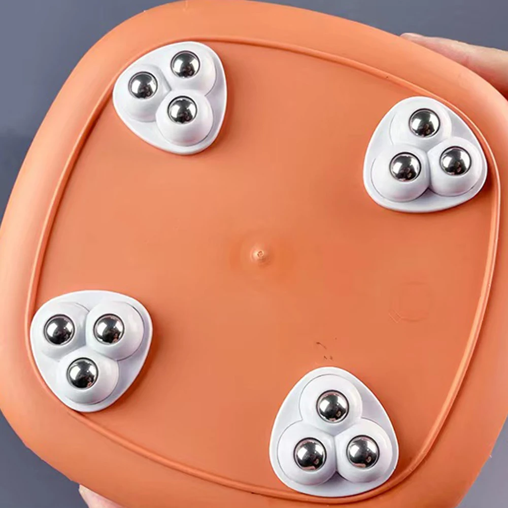 4pcs Rolling Caster Pulleys 360 Degree Free Rotation Swivel Caster Wheels No Noise for Trash Can Bottom Kitchen Small Appliances