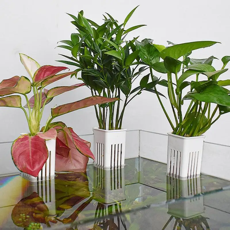 Aquarium Plant Holder Aquatic Plant Cup Top Hangable Fish Tank Plant Pot Aquarium Decorations Planter Cups for Water Feature
