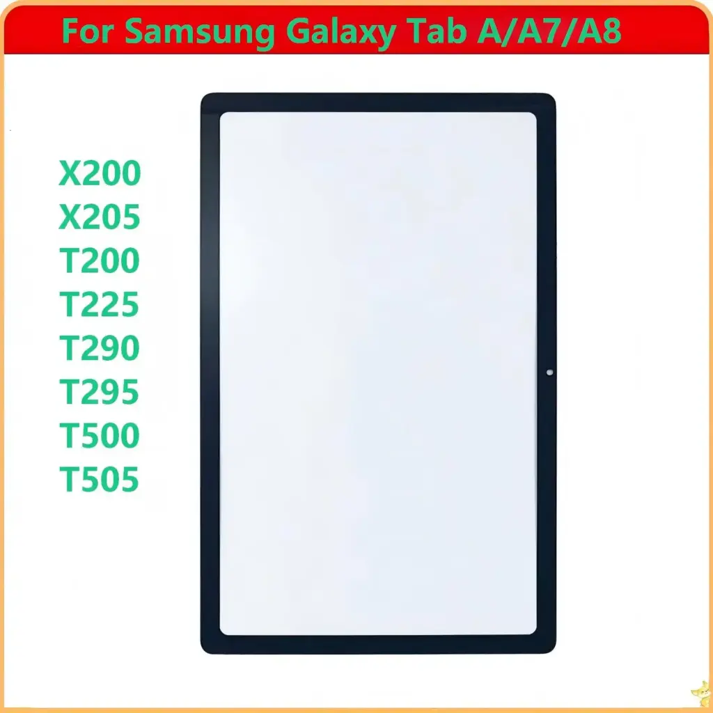 NEW For Samsung Galaxy Tab A T290 T295 A7 T220 T225 T500 A8 X200 X205 Touch Screen Panel Tablet Front LCD Glass Lens With OCA