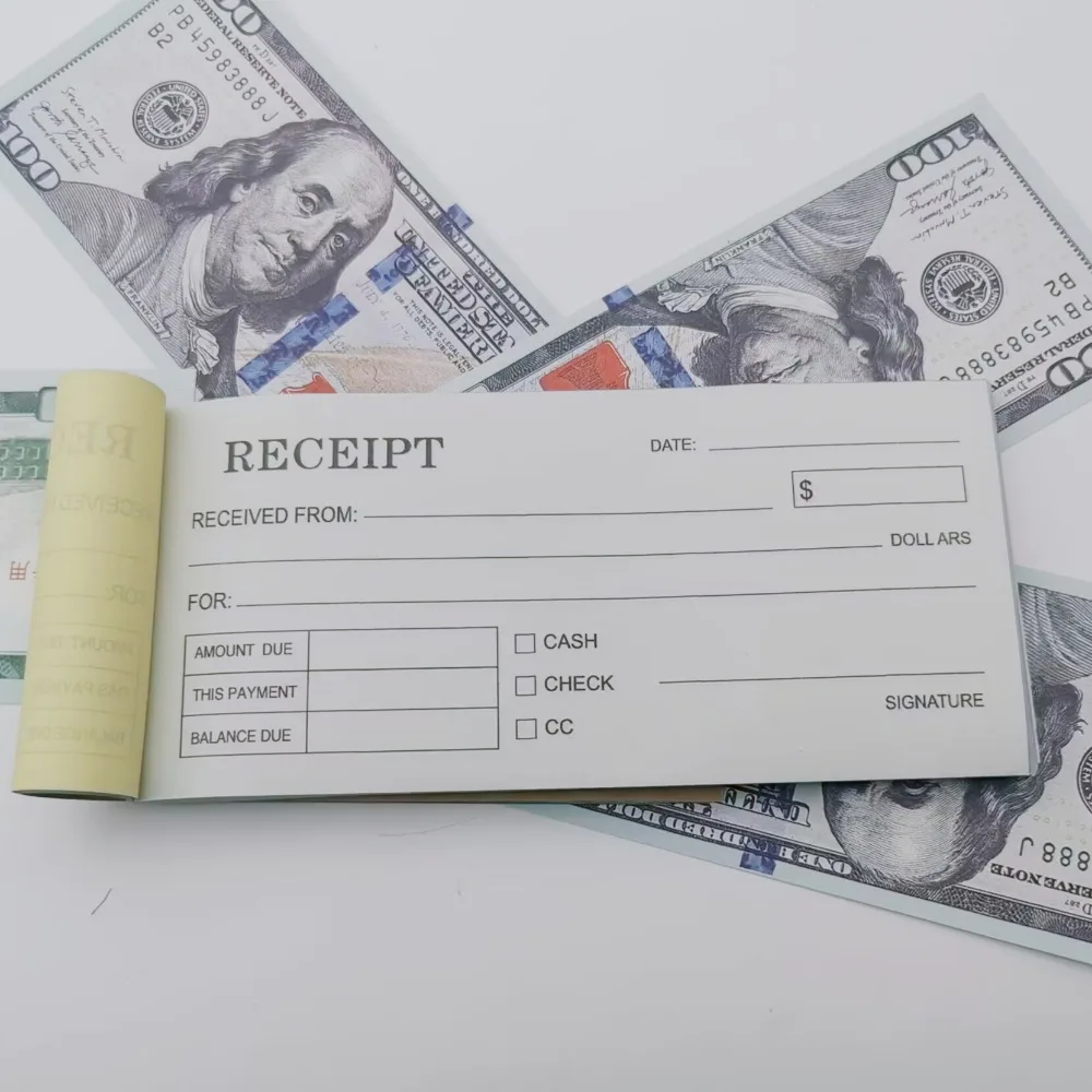 1/5pcs Premium Handmade Business Receipts 50SET Receipt Book for Small Business Receipt Forms with Date Amount Due Checklist