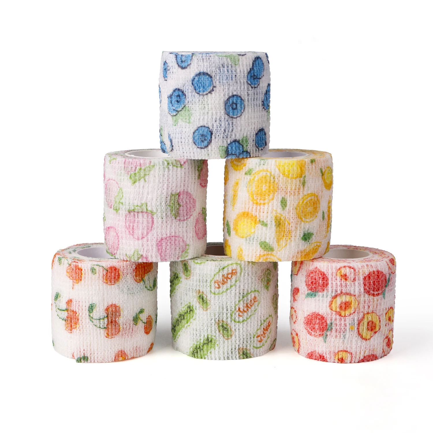 5cm*4.5m Tattoo Machine Bandage Colorful Athletic Wrap Tape Self Adhesive Elastic Bandage Sports Protector Wrist Finger Ankle