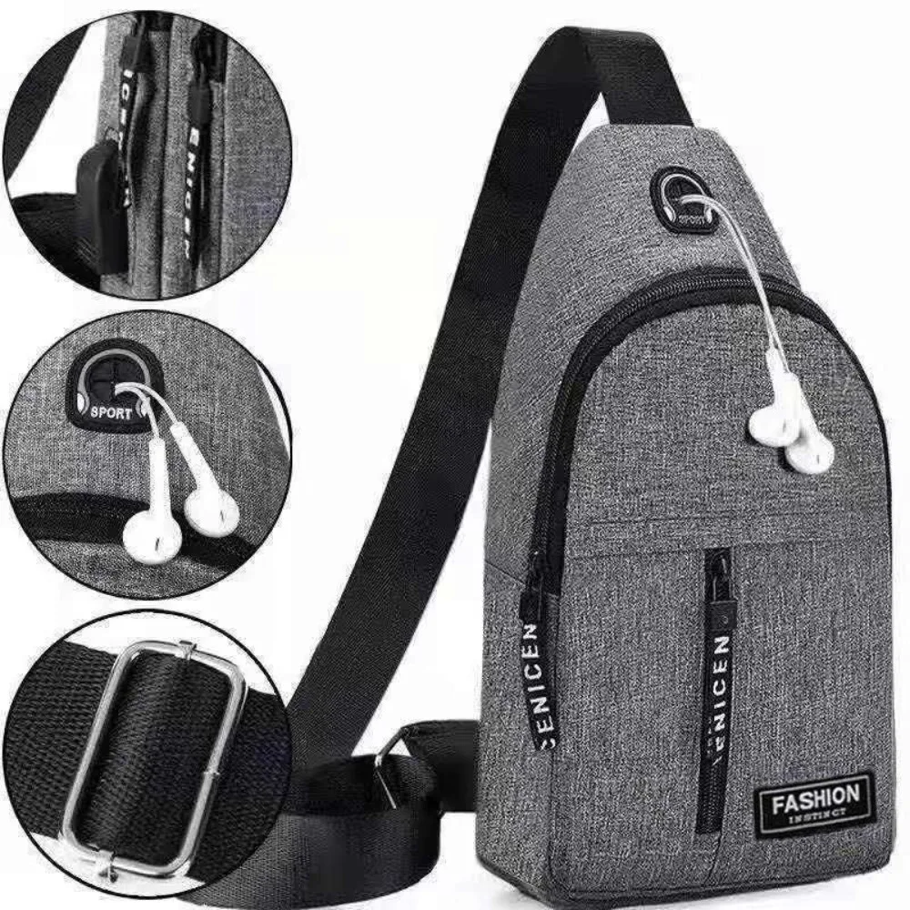 Fashion Messenger Bags Sport Outdoor Travel Cross Body Bags Shoulder Bag Sling Backpack Mens Chest Bag