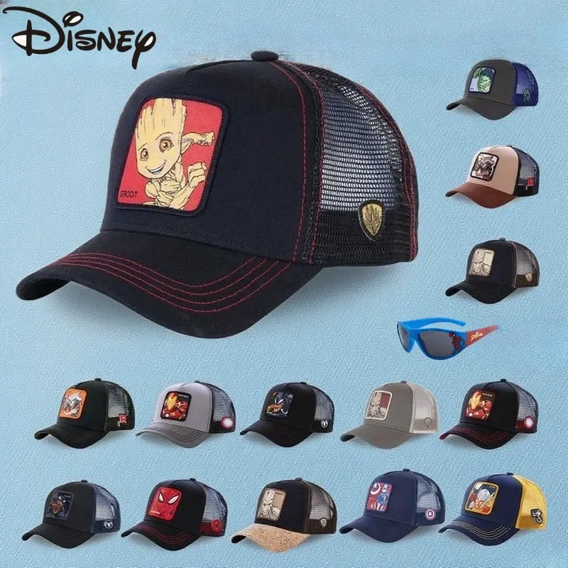 19styles Disney Marvel Baseball Cap Anime Figure Kids High Quality Hat Boy Girl Adjustable Travel Caps Birthday Party Gifts