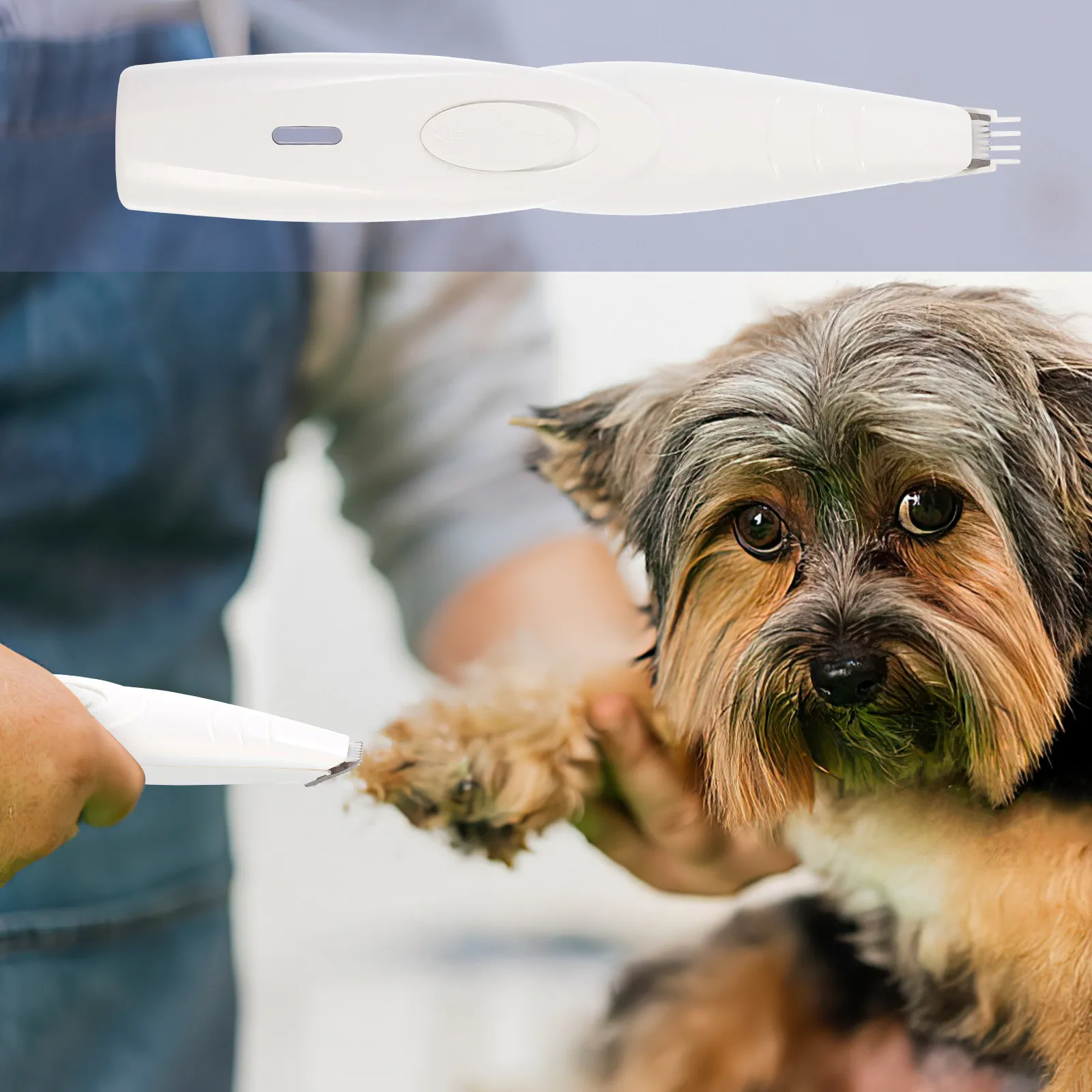 Pet Clipper Professional Wireless Rechargeable Grooming Kit Black for Dog Cat Foot Hair Trimmer Shaver Pet Clippers for Small