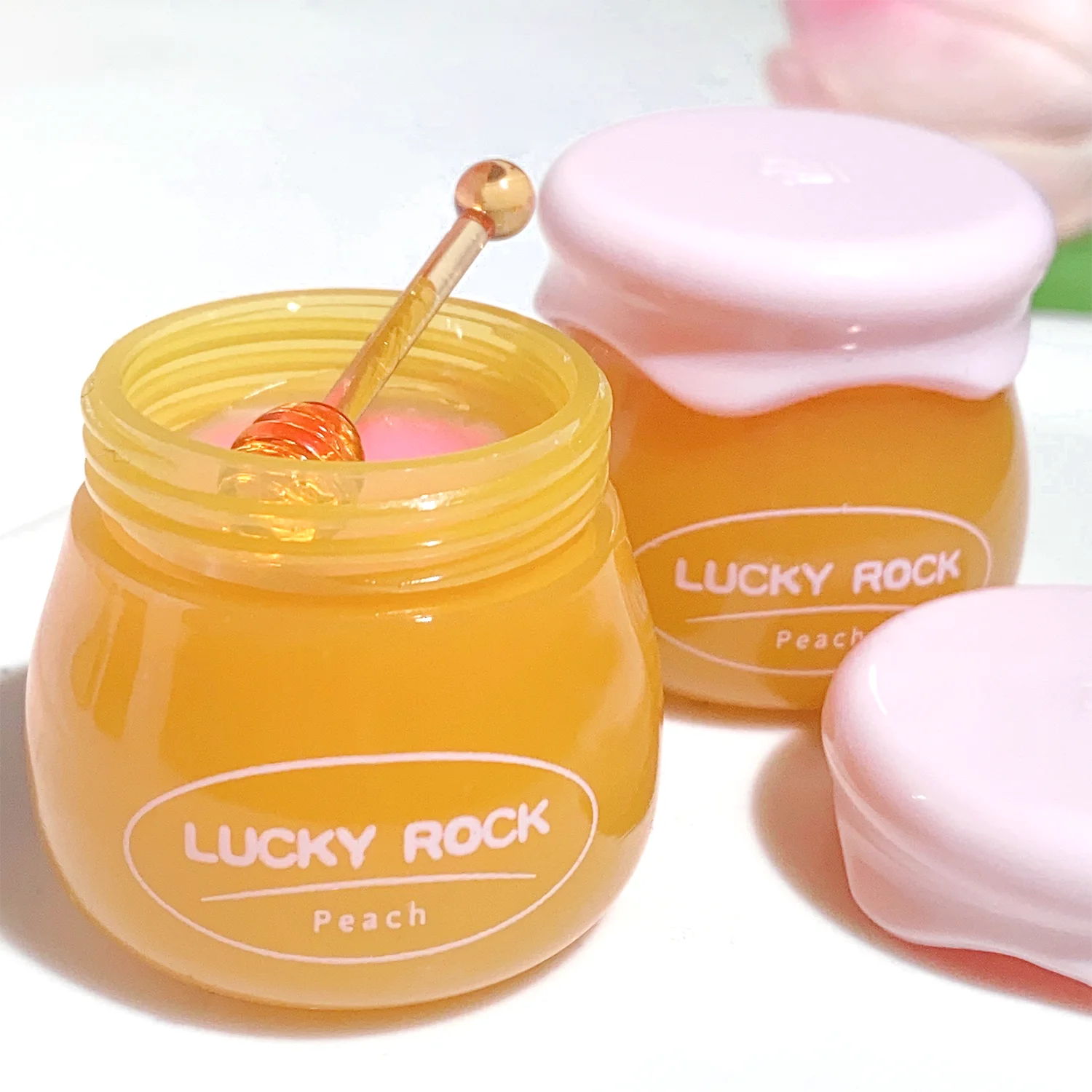 Rose Cherry Honey Peach Lipstick Moisturizing Lip Mask, Unisex Lip Oil, Nourishing Smoothing Lip Lines Lip Blam Lip Care