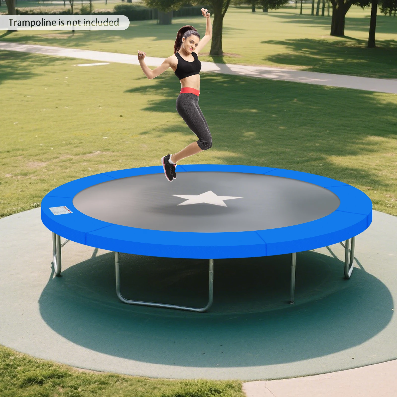 Bymaocar 14 ft Trampoline Pad, Trampoline Replacement Safety Pad, Trampoline Edge Cover Springs Protection Pad