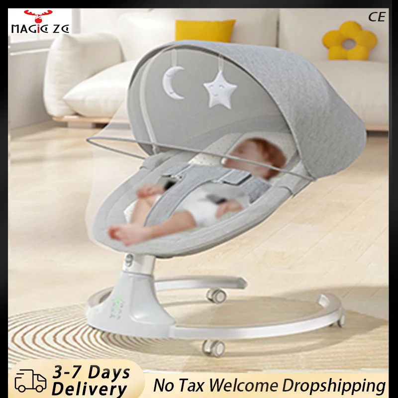 bebe cribs Baby Cradle Rocking Electric Chair Newborn Cradle Mother kids Baby Cribs Baby Cot Electric Swing Chair with Remote