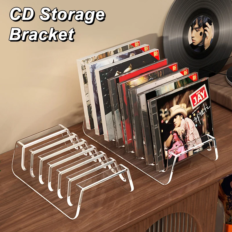 Hot Sale CD Rack,Album Display Rack,Transparent Storage Rack For Records,And Tapes,Multifunctional Counter Display Rack