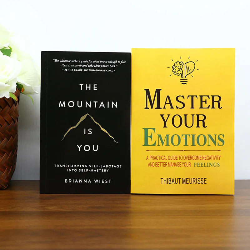 《The Mountain Is You》+《Master Your Emotions》Self-development books bundleSuitable for personal growth enthusiasts Can be a gift