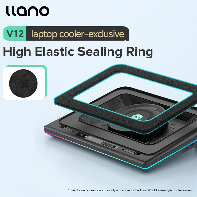 Llano For V12 V10 Turbo-Fan RGB Laptop Cooler Dust Filter Memory Pad 12V/3A 36W DC Power Adapter Power Supply Accessory