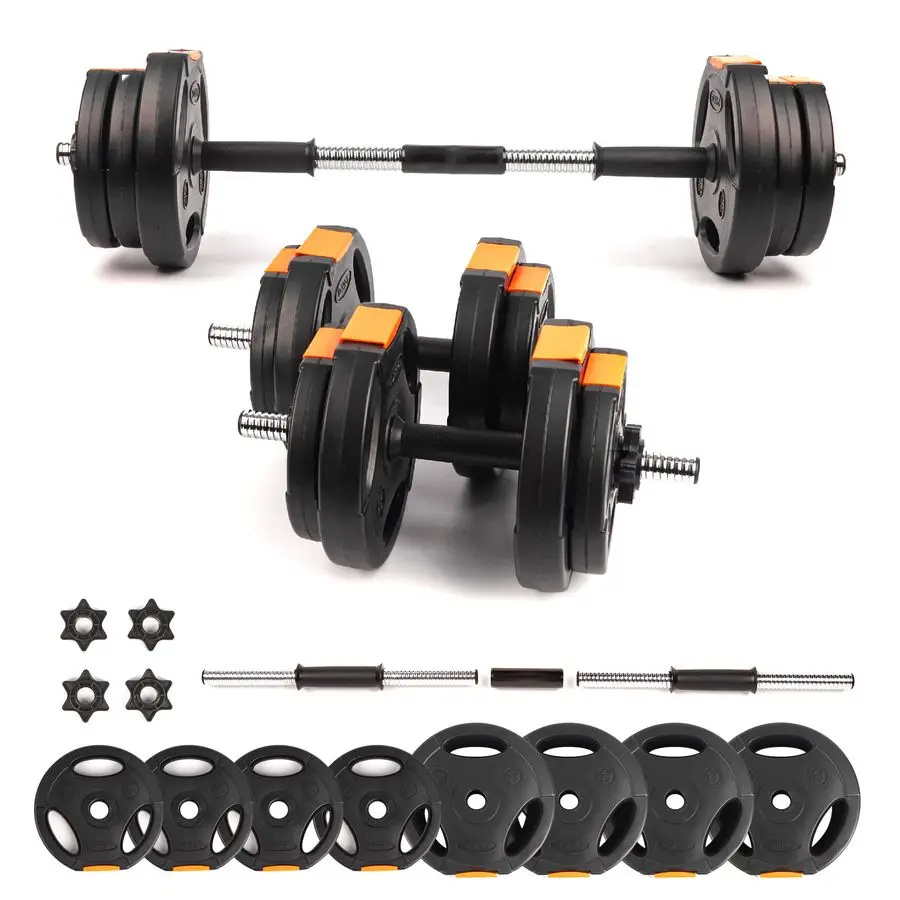 Dumbbells Weight Set, Adjustable 2 in 1 Barbell Set for Exercise, Muscle and Strength Training