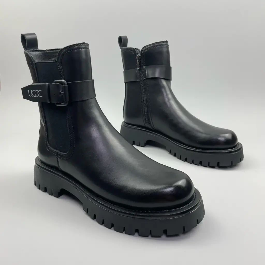 2025 Men's Spring and Autumn New Sleeve Chelsea Versatile Medium Help British Style Short Fashionable Boots