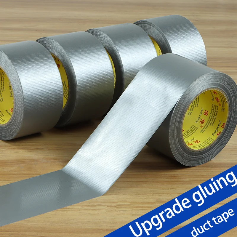 1Roll Adhesive Fabric Duct Tape heavy duty, Carpet Waterproof Tape,,Silver Tape decorative, automotive fabric tape 10 Meter