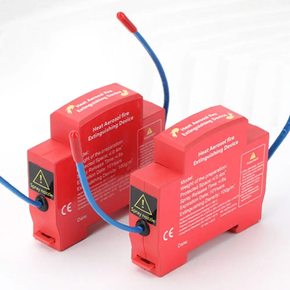 DIN Rail Retardant Device Non-pollution Dual-line Design Automatic Household Fire Extinguishing Device