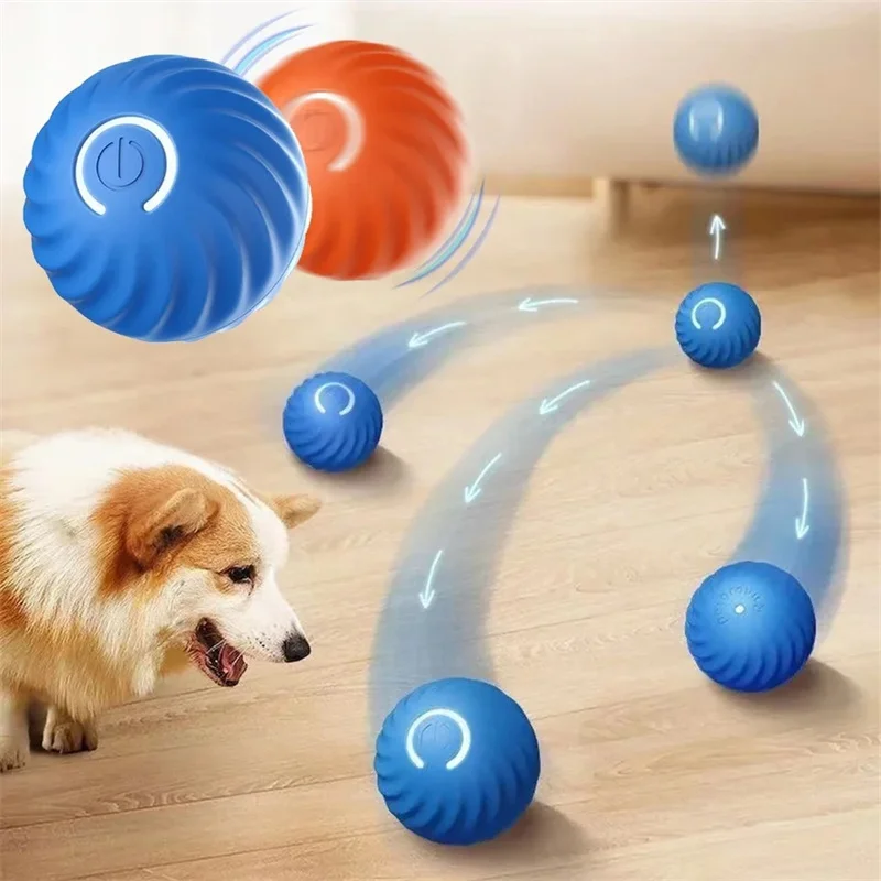 Smart Dog Toys Ball Electronic Interactive Pet Toy Moving Ball USB Automatic Moving Bouncing for Puppy Birthday gift Cat Product