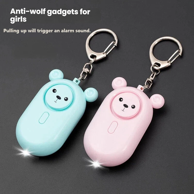 Personal Self Defense Alarm 130db Self Defense Siren Safety Alarm For Women Girl Personal Keychain Alarm With lighting