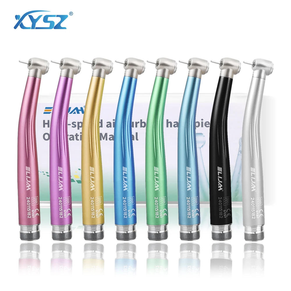 2/4 Holes Colorful Dental High Speed Handpiece Standard Head Single Water Spray Air Turbine Autoclavable Dentistry Instruments