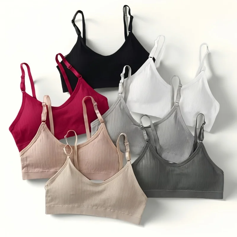 Seamless Tube Top Push Up Bras For Women Non-wire Bra Removable Pads Adjust Straps Small Cup Underwear Female Sexy Lingerie