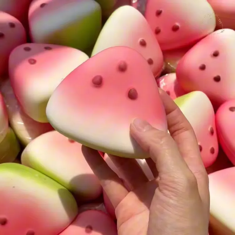 Cute Watermelon Squishy Fidget Toy Slow Rebound Decompression Toy Anti-Stress Slow Rising Fruit Soft Stress Relief Squeeze Toy