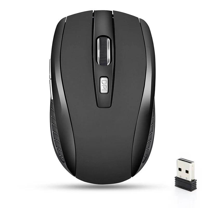 Wireless Mouse Silent Mouse 2.4GHz Portable Mobile Optical Office Mouse Adjustable 1600DPI Levels For Notebook PC Laptop Macbook