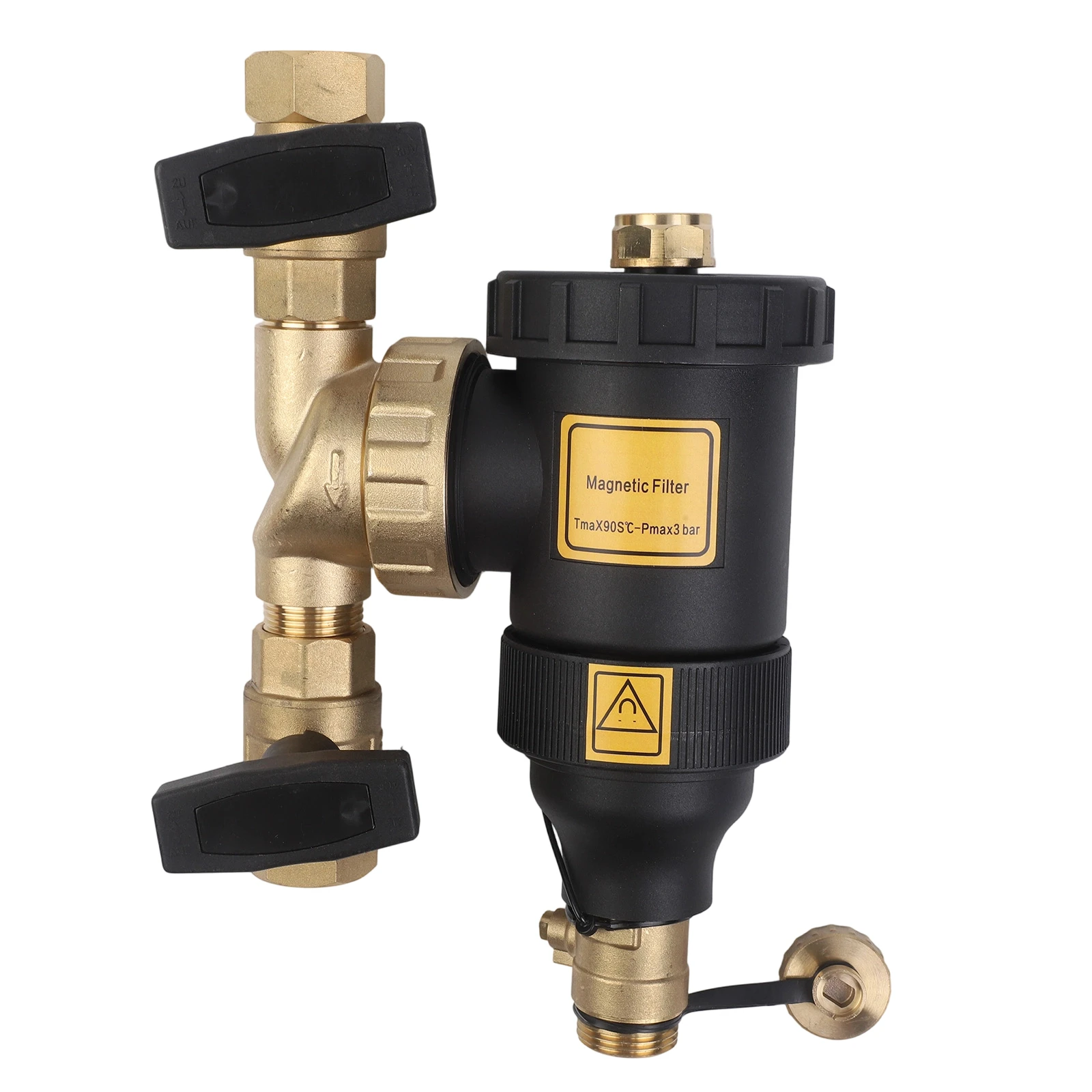 1pc Magnetic Heating Filter Magnetic Central Water Heater Filter For Boiler Dirt Filter Separator HVAC Equipment