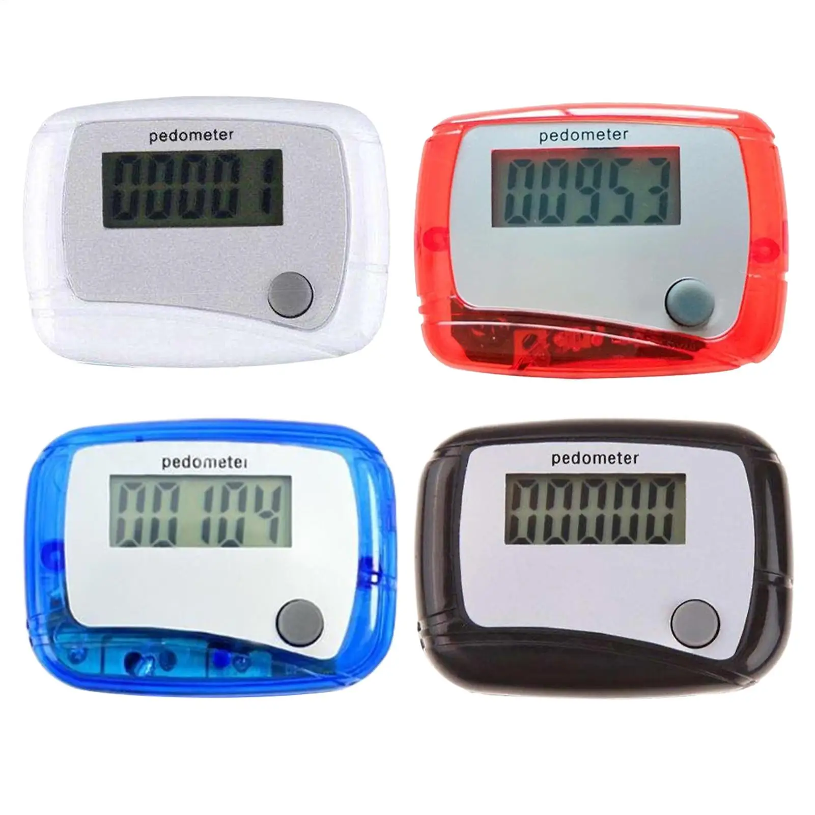 1pc Portable Step Counter Small Walking Pedometer Step Counter With Clip For Fitness Exercise Travel