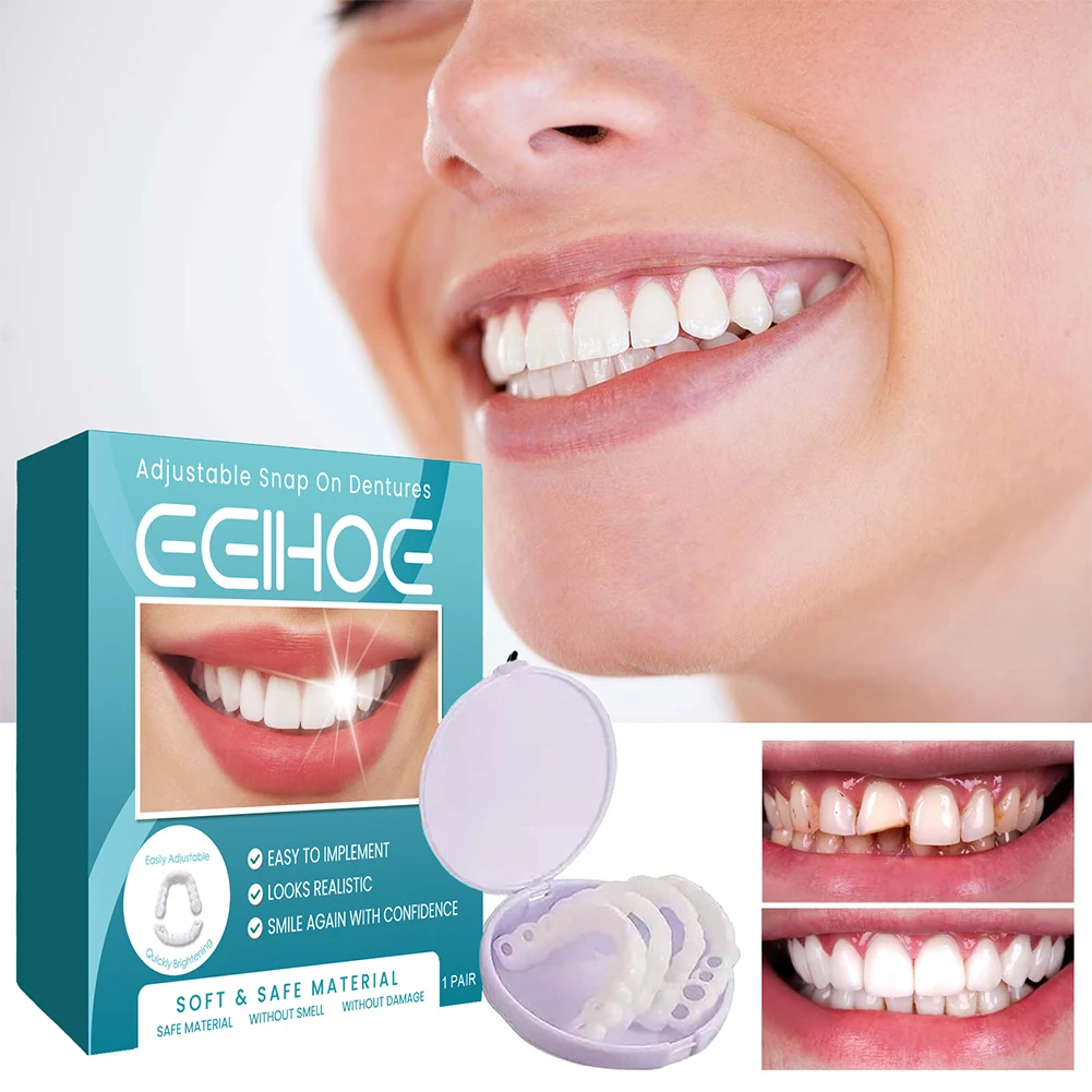Adjustable Dentures Teeth Veneers Restoration Dentures Decorate Clip in Veneers Teeth Enhance Aesthetic for Teeth Beauty