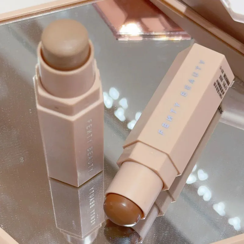 Hot Fenty Beauty Multi-color Contour Stick Concealer Facial Matte 3D Diamond Highlight Non Fading Water Gloss Lip Gloss Makeup
