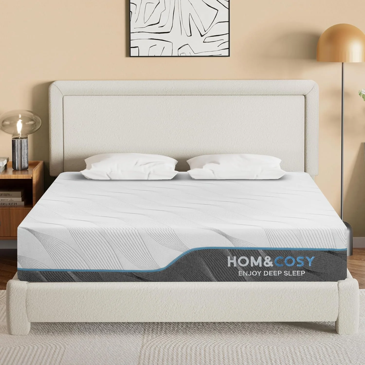Hcore Queen Size Mattress, 8/10 Inch Medium Firm - Extra Firm Dual Sides Flippable Mattress for Back Pain Relief