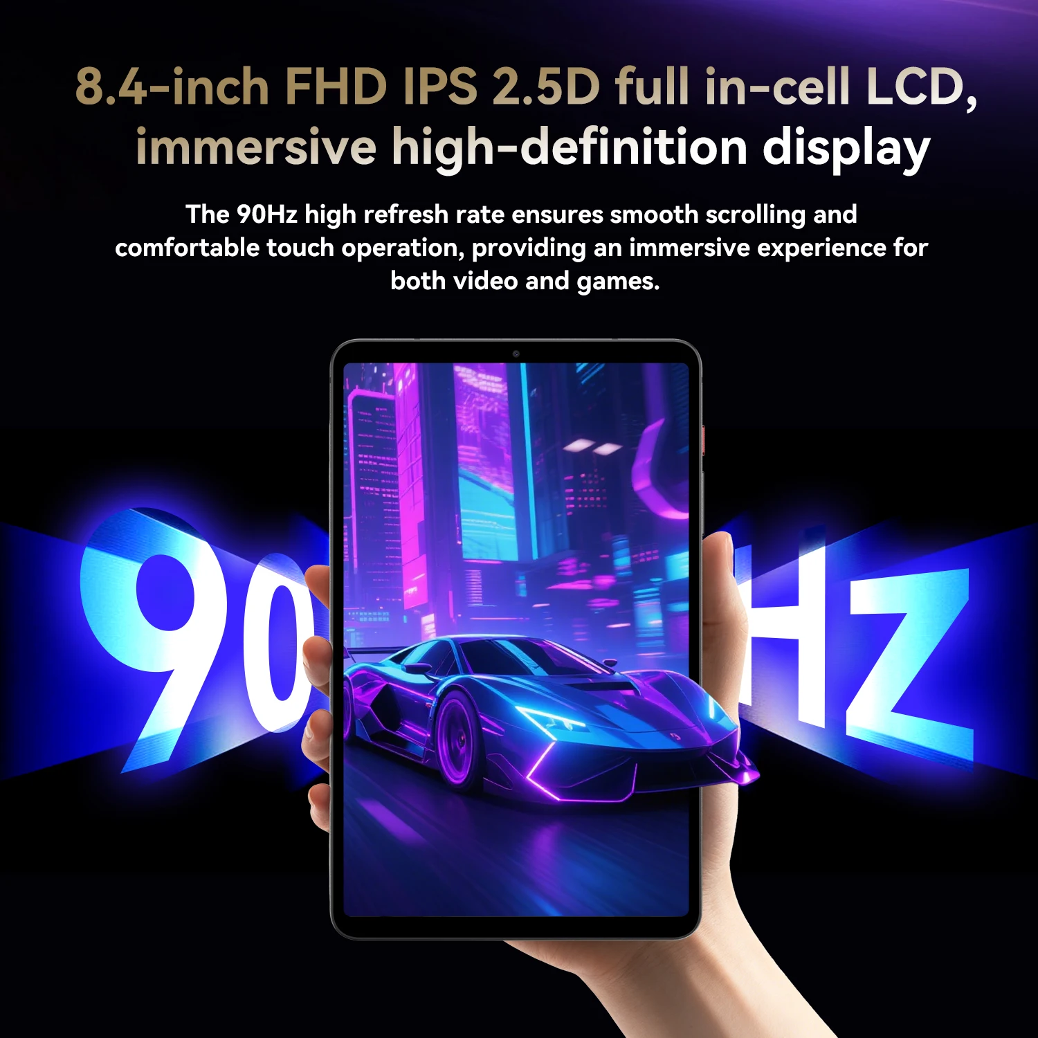 BNCF BPad T1 8.4inch Android16 MTK G100 8-Core Tablet 8GB RAM 128GB ROM 5500mAh Battery 4G LTE Pad Widevine L1 Type-C 2K IPS Tab